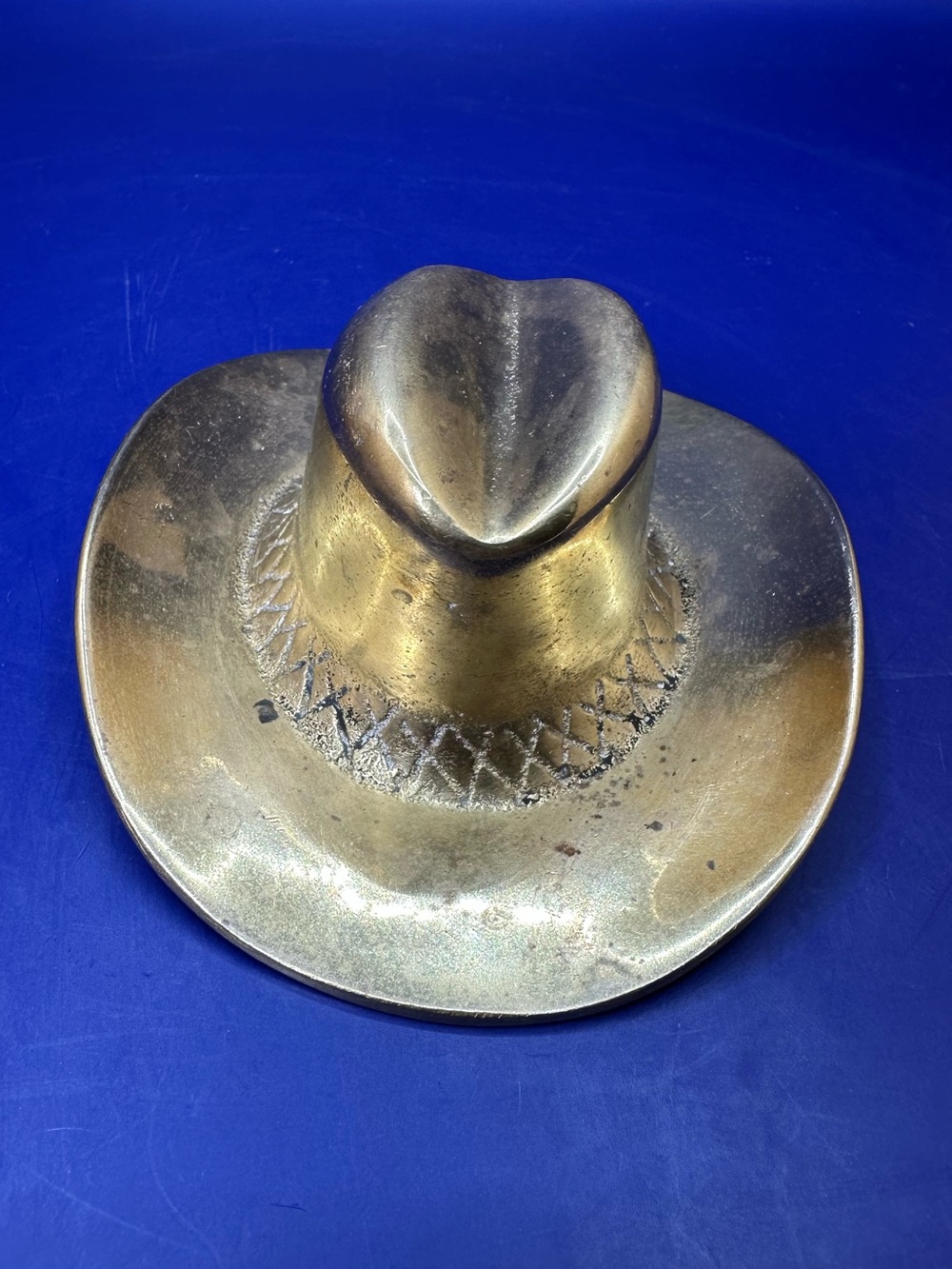 Vintage Solid Brass Cowboy Hat Bottle Opener